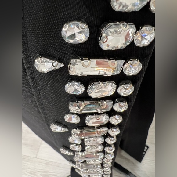 Cinq a Sept Sammy Embellished Crepe Strapless Gown Dress - Picture 7 of 11